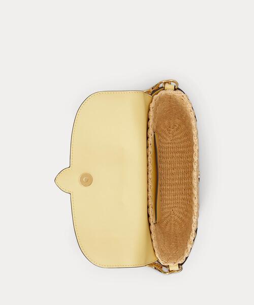 LAUREN RALPH LAUREN（ローレン ラルフ ローレン）の「ストローレザー スモール Lynden ショルダー バッグ（ショルダーバッグ・レディース・ナチュラル・ONE）」の9枚目の写真