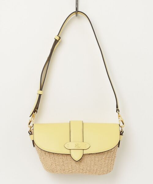 LAUREN RALPH LAUREN（ローレン ラルフ ローレン）の「ストローレザー スモール Lynden ショルダー バッグ（ショルダーバッグ・レディース・ナチュラル・ONE）」の6枚目の写真