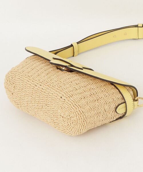LAUREN RALPH LAUREN（ローレン ラルフ ローレン）の「ストローレザー スモール Lynden ショルダー バッグ（ショルダーバッグ・レディース・ナチュラル・ONE）」の4枚目の写真