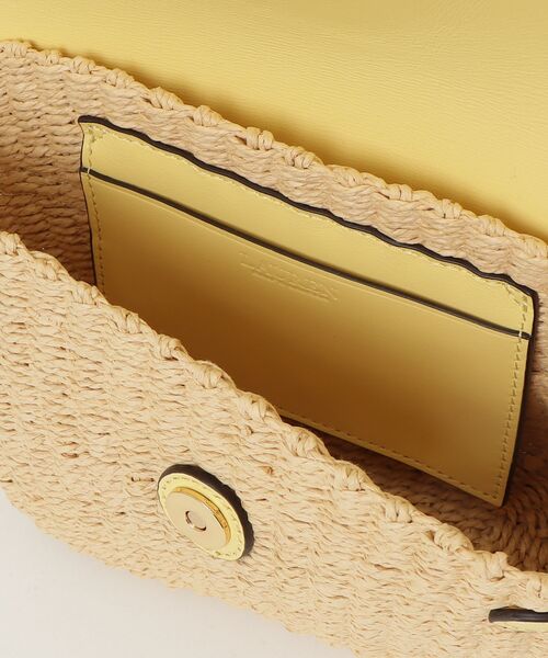 LAUREN RALPH LAUREN（ローレン ラルフ ローレン）の「ストローレザー スモール Lynden ショルダー バッグ（ショルダーバッグ・レディース・ナチュラル・ONE）」の3枚目の写真