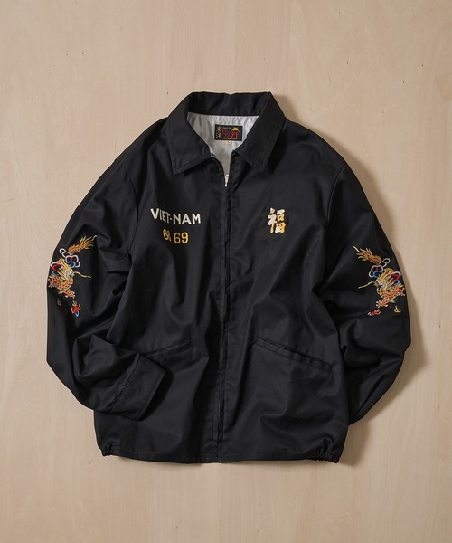 TAILOR TOYO(テーラートウヨウ)の「【TAILOR TOYO/東洋テーラー】COTTON VIET-NAM JACKET DRAGON(その他アウター・メンズ・ベージュ/ブラック・L/M)」の2枚目の写真