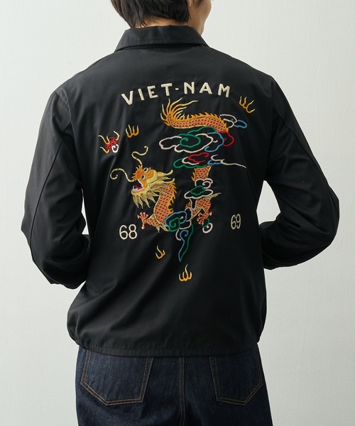 TAILOR TOYO(テーラートウヨウ)の「【TAILOR TOYO/東洋テーラー】COTTON VIET-NAM JACKET DRAGON(その他アウター・メンズ・ベージュ/ブラック・L/M)」の5枚目の写真