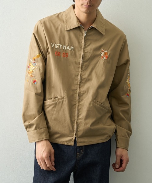 TAILOR TOYO(テーラートウヨウ)の「【TAILOR TOYO/東洋テーラー】COTTON VIET-NAM JACKET DRAGON(その他アウター・メンズ・ベージュ/ブラック・L/M)」の9枚目の写真