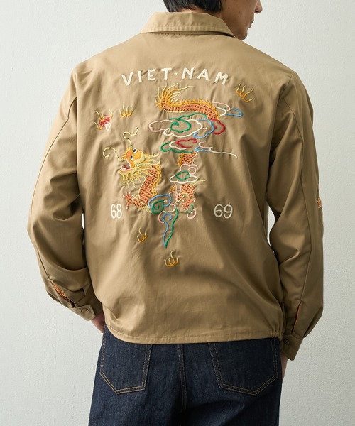 TAILOR TOYO(テーラートウヨウ)の「【TAILOR TOYO/東洋テーラー】COTTON VIET-NAM JACKET DRAGON(その他アウター・メンズ・ベージュ/ブラック・L/M)」の11枚目の写真