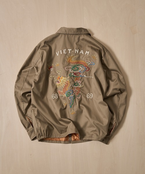 TAILOR TOYO(テーラートウヨウ)の「【TAILOR TOYO/東洋テーラー】COTTON VIET-NAM JACKET DRAGON(その他アウター・メンズ・ベージュ/ブラック・L/M)」の14枚目の写真