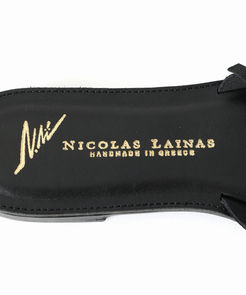 NICOLAS LAINAS（ニコラスライナス）の「NICOLAS LAINAS/ニコラスライナス フリンジサンダル（サンダル・レディース・ブラウン/ブラック・38/37/36/39）」の3枚目の写真