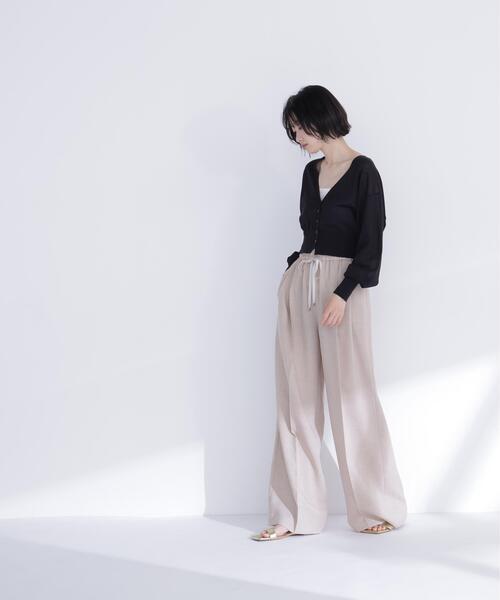 NATURAL BEAUTY BASIC(ナチュラルビューティーベーシック)の「【ちょうど、いい服】さらりと、涼しげ麻混カーディガン(カーディガン/ボレロ・レディース・ブラック/オフホワイト/ラベンダー/ネイビー/ベージュ・フリ-)」の22枚目の写真