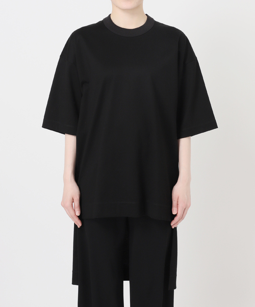 CINOH(チノ)の「【CINOH / チノ】別注アシンメトリーテイルTシャツ(Tシャツ/カットソー・レディース・ブラック/ホワイト/ライトグレー・FREE)」の17枚目の写真