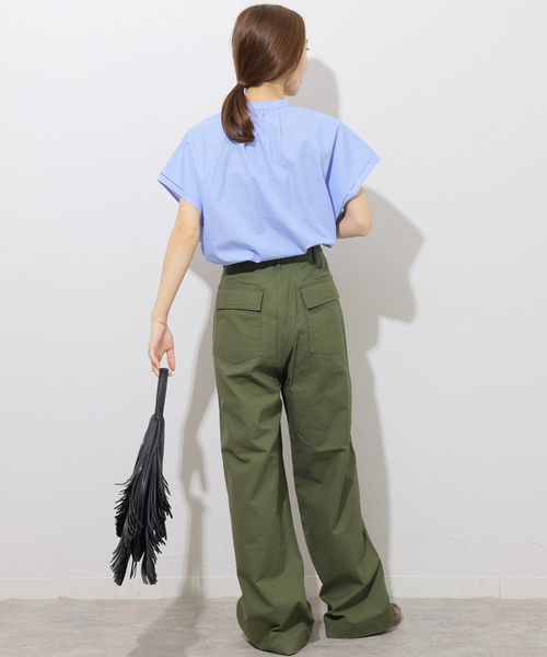 JOURNAL STANDARD relume(ジャーナルスタンダード レリューム)の「フリルスリーブブラウス(シャツ/ブラウス・レディース・ブルー系その他/ネイビー・FREE)」の12枚目の写真