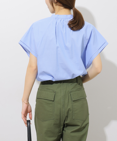JOURNAL STANDARD relume(ジャーナルスタンダード レリューム)の「フリルスリーブブラウス(シャツ/ブラウス・レディース・ブルー系その他/ネイビー・FREE)」の16枚目の写真