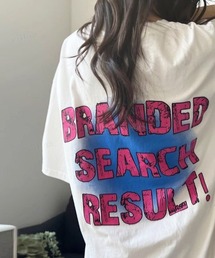 韓国ファッション BRANDEDヴィンテージプリント半袖Tシャツ