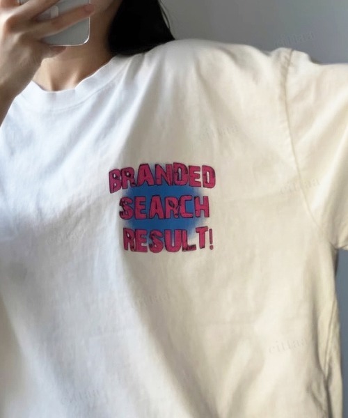 Dalfwin(ダールフィン)の「韓国ファッション BRANDEDヴィンテージプリント半袖Tシャツ(Tシャツ/カットソー・レディース・チャコールグレー/ピンク/ホワイト・FREE)」の11枚目の写真