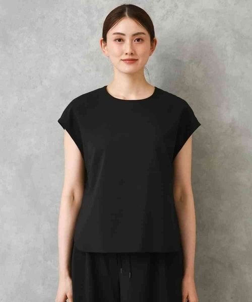 MICHEL KLEIN（ミッシェル・クラン）の「[セットアップ対応]フレンチスリーブブラウス（シャツ/ブラウス・レディース・ブラック/ブラウン・38）」の19枚目の写真