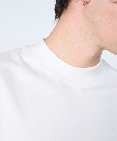 FLASH PACKER(フラッシュパッカー)の「セミモックネック ロングスリーブTシャツ(Tシャツ/カットソー・メンズ・ブラック/ホワイト/ネイビー・M/S/XL)」の17枚目の写真