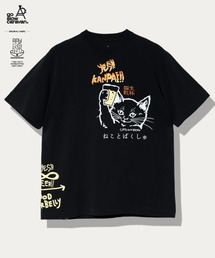 RAY綿 猫と麦酒 TEE 猫生乾杯