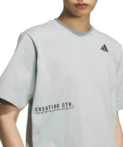 adidas（アディダス）の「アディダス adidas ブランドラブ ルーズフィット ヘビー シングルジャージー半袖Tシャツ（Tシャツ/カットソー・メンズ・ブラック/グリーン/ホワイト/オレンジ/ブルー・S/M/L/LL/3L）」の17枚目の写真