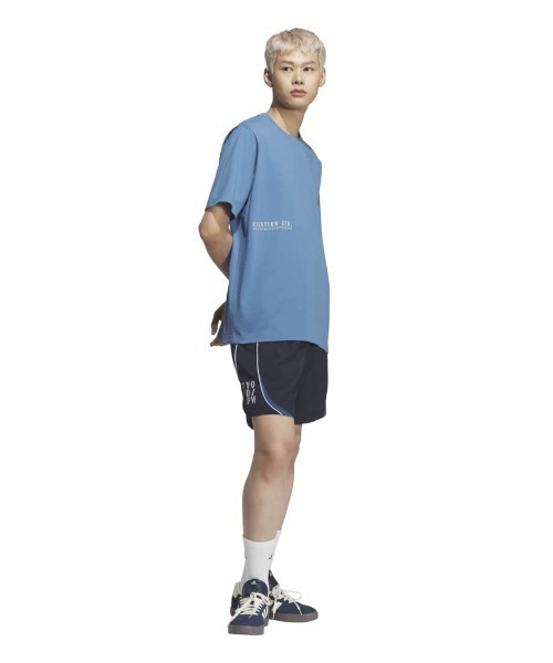 adidas（アディダス）の「アディダス adidas ブランドラブ ルーズフィット ヘビー シングルジャージー半袖Tシャツ（Tシャツ/カットソー・メンズ・ブラック/グリーン/ホワイト/オレンジ/ブルー・S/M/L/LL/3L）」の20枚目の写真