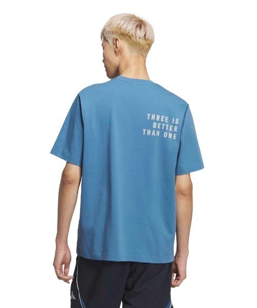 adidas（アディダス）の「アディダス adidas ブランドラブ ルーズフィット ヘビー シングルジャージー半袖Tシャツ（Tシャツ/カットソー・メンズ・ブラック/グリーン/ホワイト/オレンジ/ブルー・S/M/L/LL/3L）」の19枚目の写真