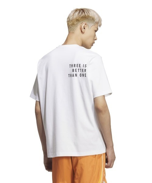 adidas（アディダス）の「アディダス adidas ブランドラブ ルーズフィット ヘビー シングルジャージー半袖Tシャツ（Tシャツ/カットソー・メンズ・ブラック/グリーン/ホワイト/オレンジ/ブルー・S/M/L/LL/3L）」の10枚目の写真