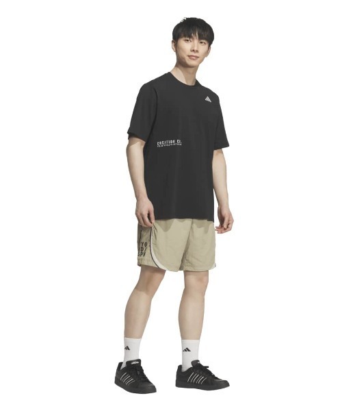 adidas（アディダス）の「アディダス adidas ブランドラブ ルーズフィット ヘビー シングルジャージー半袖Tシャツ（Tシャツ/カットソー・メンズ・ブラック/グリーン/ホワイト/オレンジ/ブルー・S/M/L/LL/3L）」の13枚目の写真