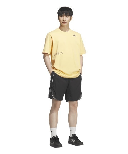 adidas（アディダス）の「アディダス adidas ブランドラブ ルーズフィット ヘビー シングルジャージー半袖Tシャツ（Tシャツ/カットソー・メンズ・ブラック/グリーン/ホワイト/オレンジ/ブルー・S/M/L/LL/3L）」の7枚目の写真