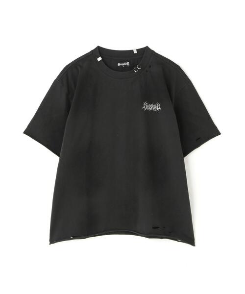 SUPPLIER(サプライヤー)の「SUPPLIER/サプライヤー/Pierced Tribal Bones Tee(Tシャツ/カットソー・メンズ・グレー/ブラック・L/XL/M)」の3枚目の写真