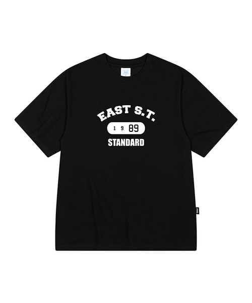 1989STANDARD(1989スタンダード)の「EAST 1989 クールコットンオーバーサイズ半袖 (SISSTD-0253)(Tシャツ/カットソー・メンズ・ブラック/ライトグレー/ホワイト/ネイビー・MEDIUM/LARGE/X-LARGE)」の1枚目の写真