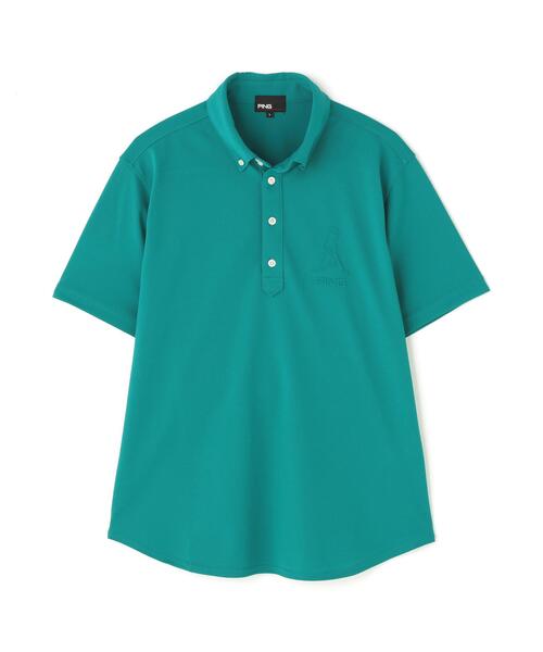 PING(ピン)の「【PING APPAREL】Mr.PINGエンボスカノコ レイブロック半袖ボタンダウンシャツ <NAITVE> (MENS)(シャツ/ブラウス・メンズ・グレー/ホワイト/グリーン/ネイビー・L/S/LL1/M/LL)」の15枚目の写真