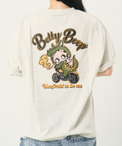 BETTY BOOP(ベティ・ブープ)の「BETTYバブ龍TEE(M1)(Tシャツ/カットソー・メンズ・ブラック/オートミール/ホワイト・MEDIUM/LARGE/X-LARGE)」の3枚目の写真