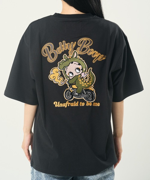 BETTY BOOP(ベティ・ブープ)の「BETTYバブ龍TEE(M1)(Tシャツ/カットソー・メンズ・ブラック/オートミール/ホワイト・MEDIUM/LARGE/X-LARGE)」の2枚目の写真