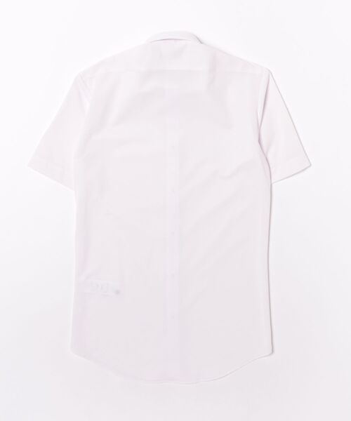 TAKA-Q（タカキュー）の「ワイシャツ メンズ ストレッチ 吸水速乾 ノンアイロン ワイドカラー 半袖 ビジネス ドレス NEWスタンダードフィット（ビジネスシャツ・メンズ・ピンク・MEDIUM/LARGE/X-LARGE/3L/S）」の3枚目の写真