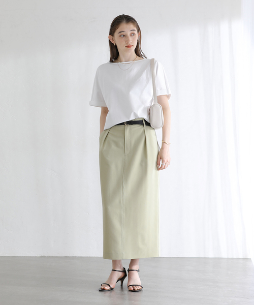 La TOTALITE(ラトータリテ)の「【洗える】高機能カーブヘムプルオーバー(Tシャツ/カットソー・レディース・ブラック/ベージュ/ホワイト・FREE)」の11枚目の写真