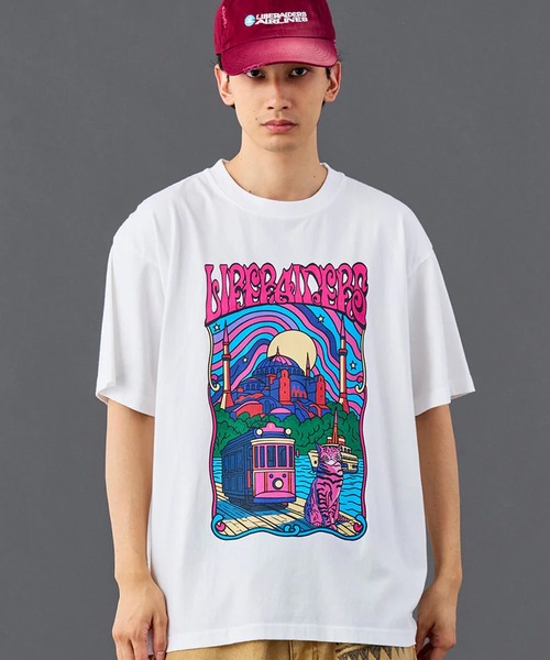 Liberaiders(リベレイダース)の「Liberaiders/リベレイダース PSYCHEDELIC CITY TEE サイケデリック シティ ティー プリントTシャツ カラフル ビビッドカラー 2026年 夏 夏服(Tシャツ/カットソー・メンズ・ホワイト/ブラック・M/L/XL)」の5枚目の写真