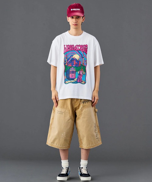 Liberaiders(リベレイダース)の「Liberaiders/リベレイダース PSYCHEDELIC CITY TEE サイケデリック シティ ティー プリントTシャツ カラフル ビビッドカラー 2026年 夏 夏服(Tシャツ/カットソー・メンズ・ホワイト/ブラック・M/L/XL)」の6枚目の写真
