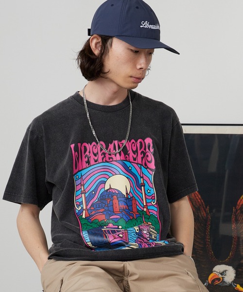 Liberaiders(リベレイダース)の「Liberaiders/リベレイダース PSYCHEDELIC CITY TEE サイケデリック シティ ティー プリントTシャツ カラフル ビビッドカラー 2026年 夏 夏服(Tシャツ/カットソー・メンズ・ホワイト/ブラック・M/L/XL)」の18枚目の写真