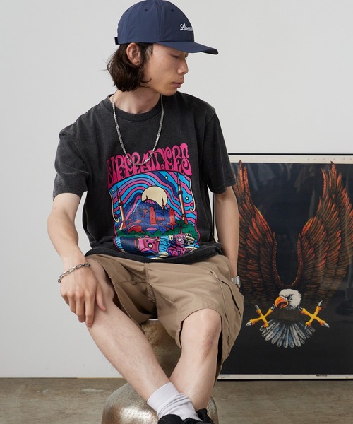 Liberaiders(リベレイダース)の「Liberaiders/リベレイダース PSYCHEDELIC CITY TEE サイケデリック シティ ティー プリントTシャツ カラフル ビビッドカラー 2026年 夏 夏服(Tシャツ/カットソー・メンズ・ホワイト/ブラック・M/L/XL)」の19枚目の写真