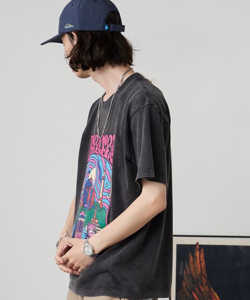 Liberaiders(リベレイダース)の「Liberaiders/リベレイダース PSYCHEDELIC CITY TEE サイケデリック シティ ティー プリントTシャツ カラフル ビビッドカラー 2026年 夏 夏服(Tシャツ/カットソー・メンズ・ホワイト/ブラック・M/L/XL)」の22枚目の写真