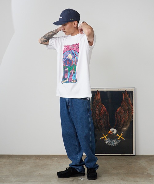 Liberaiders(リベレイダース)の「Liberaiders/リベレイダース PSYCHEDELIC CITY TEE サイケデリック シティ ティー プリントTシャツ カラフル ビビッドカラー 2026年 夏 夏服(Tシャツ/カットソー・メンズ・ホワイト/ブラック・M/L/XL)」の12枚目の写真