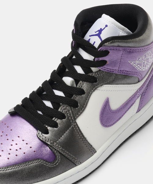 JORDAN BRAND(ジョーダンブランド)の「JORDAN BRAND WMNS AIR JORDAN 1 MID SE HJ5911-105(スニーカー・レディース・パープル・25cm/24.5cm/24cm/23.5cm/23cm)」の6枚目の写真