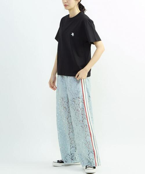 CONVERSE TOKYO(コンバーストウキョウ)の「HEART LOGO BACK PRINT TEE(Tシャツ/カットソー・レディース・ピンク/ホワイト/ブラック・FREE)」の4枚目の写真
