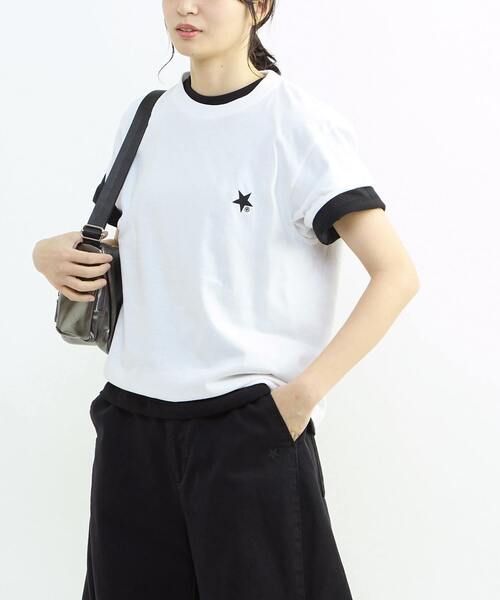 CONVERSE TOKYO(コンバーストウキョウ)の「HEART LOGO BACK PRINT TEE(Tシャツ/カットソー・レディース・ピンク/ホワイト/ブラック・FREE)」の21枚目の写真