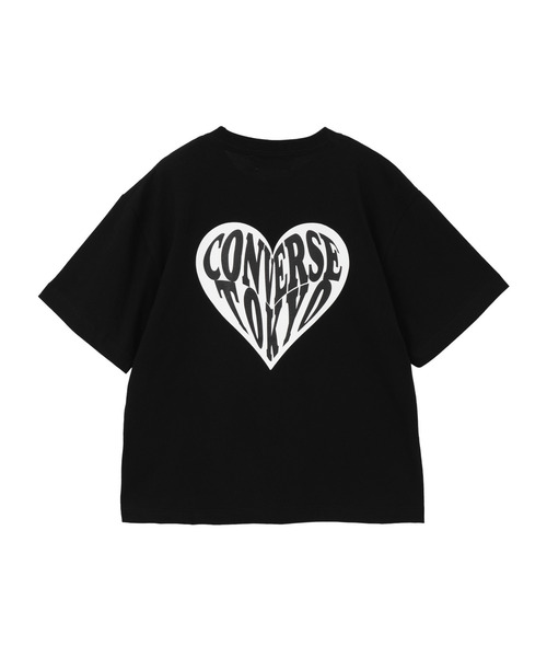 CONVERSE TOKYO(コンバーストウキョウ)の「HEART LOGO BACK PRINT TEE(Tシャツ/カットソー・レディース・ピンク/ホワイト/ブラック・FREE)」の13枚目の写真