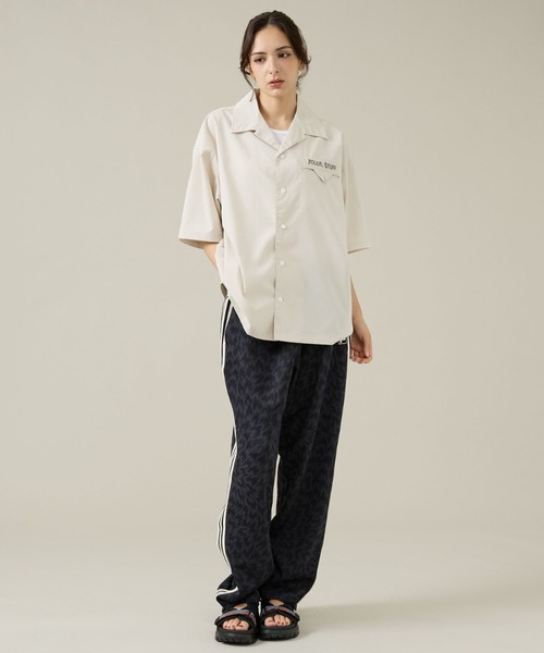 POLeR（ポーラー）の「【POLeR/ポーラー】TOURIST SHIRT2/スーベニア/ボーリング/6分袖開襟シャツ（シャツ/ブラウス・メンズ・ベージュ/ネイビー/マスタード・M/L）」の13枚目の写真