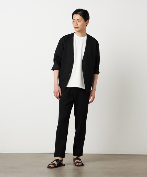 COMME CA ISM(コムサイズム)の「【セットアップ対応】ダンボールニット ノーカラージャケット(ノーカラージャケット・メンズ・チャコール/ブラック・SMALL/MEDIUM/LARGE)」の8枚目の写真