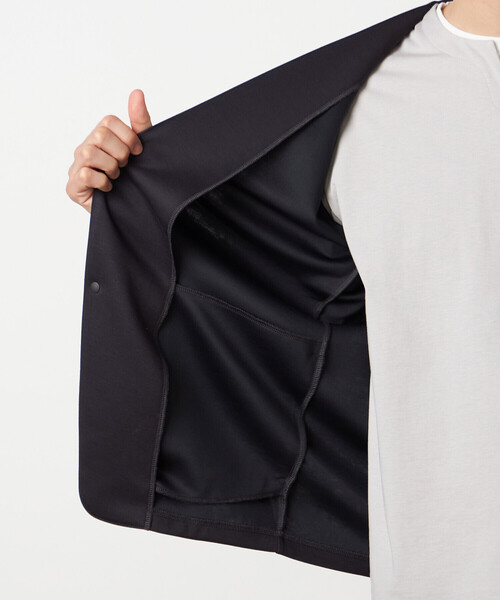 COMME CA ISM(コムサイズム)の「【セットアップ対応】ダンボールニット ノーカラージャケット(ノーカラージャケット・メンズ・チャコール/ブラック・SMALL/MEDIUM/LARGE)」の5枚目の写真
