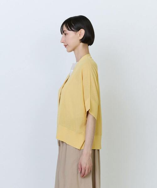 LOISIR(ロワズィール)の「【6月お気に入り登録ブランド内5位】エステルペーパー鹿の子編みカーディガン(カーディガン/ボレロ・レディース・ベージュ/ブルーグレー/イエロー・FREE)」の17枚目の写真