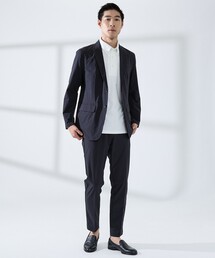 ABAHOUSE GRAY | 【上下2点セット/WEB限定】360°ストレッチ リップストップ レギュラーセットアップ / 吸水速乾 / 遮熱 / UVカット(セットアップ)