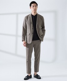 ABAHOUSE GRAY | 【上下2点セット/WEB限定】360°ストレッチ リップストップ レギュラーセットアップ / 吸水速乾 / 遮熱 / UVカット(セットアップ)