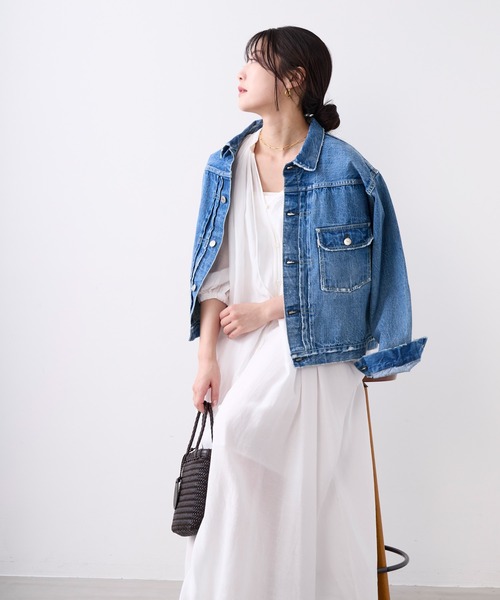 MICA&DEAL（マイカ＆ディール）の「インドリネンギャザーワンピース（ワンピース・レディース・ブラック/ブラウン/オフホワイト・FREE）」の14枚目の写真