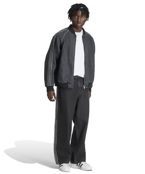 adidas(アディダス)の「adidas SST DENIM TRACK PANTS / アディダス SST デニム トラックパンツ(デニムパンツ・メンズ・ブラック・36inch/34inch/32inch/30inch)」の11枚目の写真